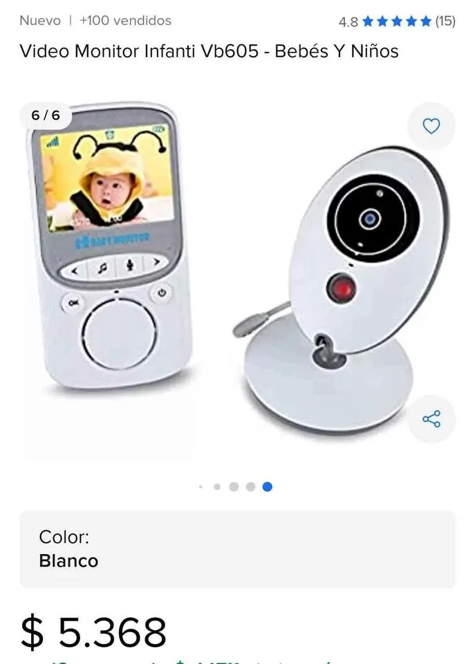Monitor de bebé Motorola PIP1010 con video — 1
