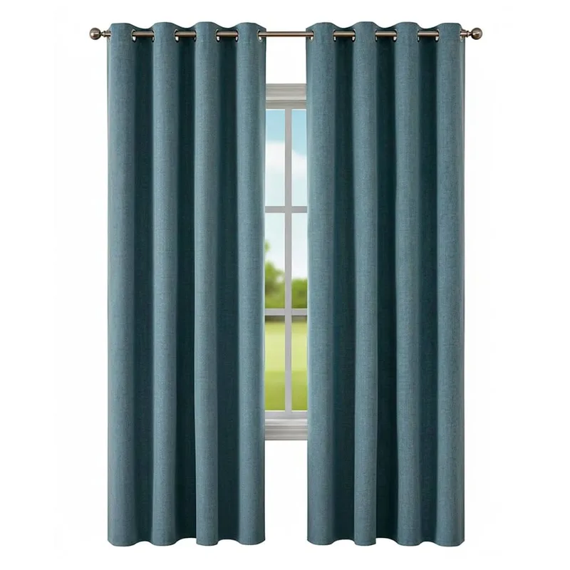 Set cortinas blackout negras 2 paños