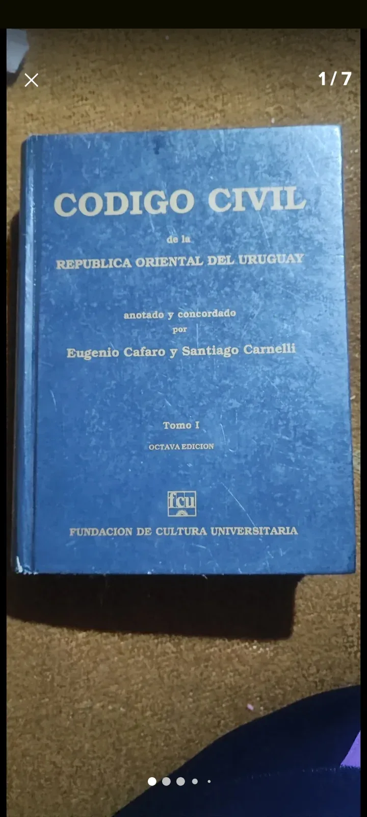 Libro Código Civil del Uruguay  — 1